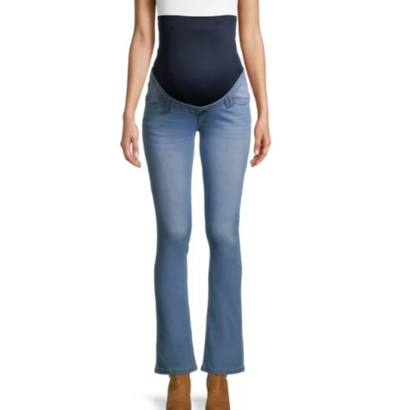 NWT☆OH! MAMMA☆Women's Small MATERNITY Bootleg Full Panel Jeans - Picture 5 of 8